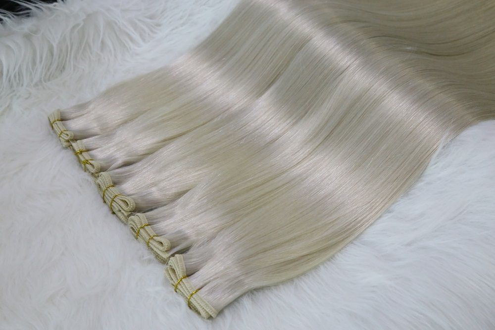 Flat Hair Weft  24inch #60Gray