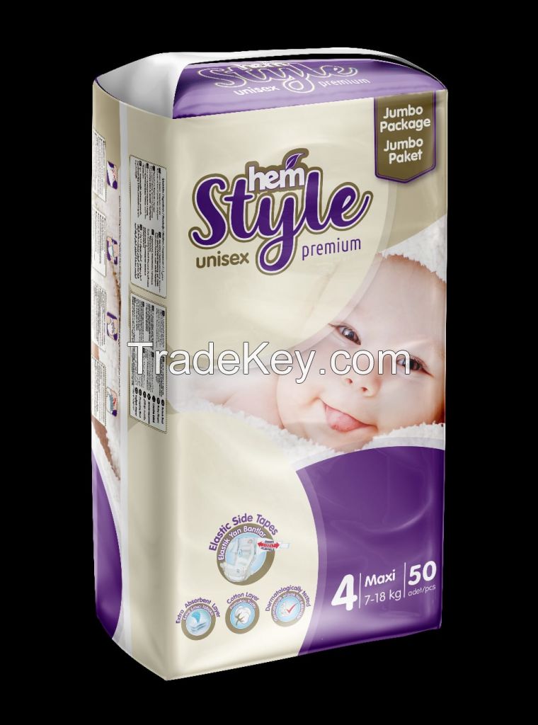 Hem Style Diaper