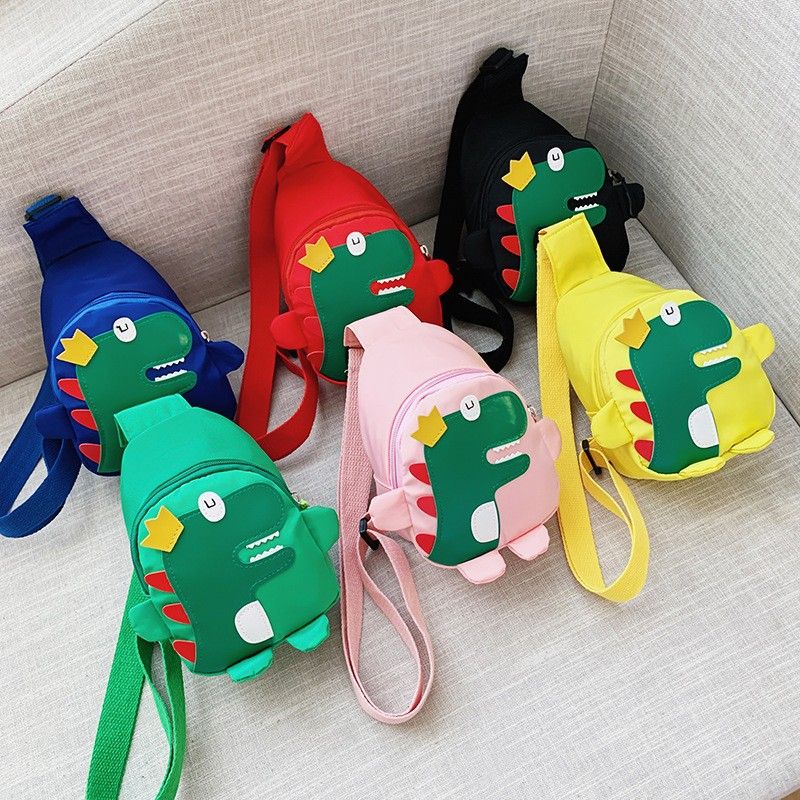 New Fashion Cartoon Kids Single Sling Shoulder Bag Nylon Cute Mini Din