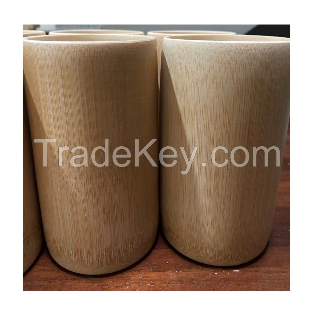 Hot Sale Eco Friendly Reusable Bamboo Cup 100% Natural Biodegradable Bamboo Drinking Water Cup Made In Vietnam