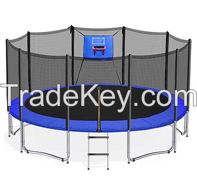 Children play indoor outdoor adult mini trampoline 8ft 10ft 12ft for sale