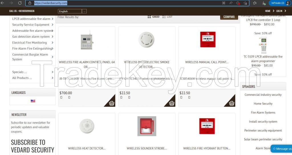 Wireless Addressable Fire Alarm Control With Linkage Fire Fighting New Fire Alarm System