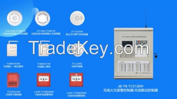 Wireless Addressable Fire Alarm Control With Linkage Fire Fighting New Fire Alarm System