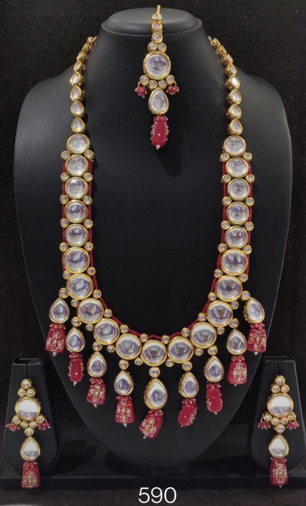 Kundan Long Necklace Set