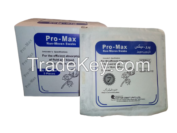 Pro-Max Non-Woven Swabs (Sterile) 