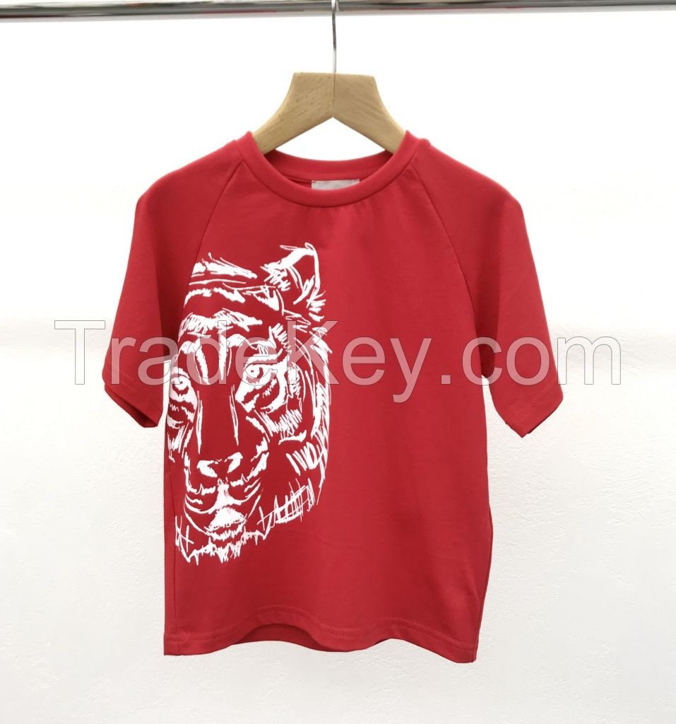 2022 kids top quality tiger t-shirts children clothing