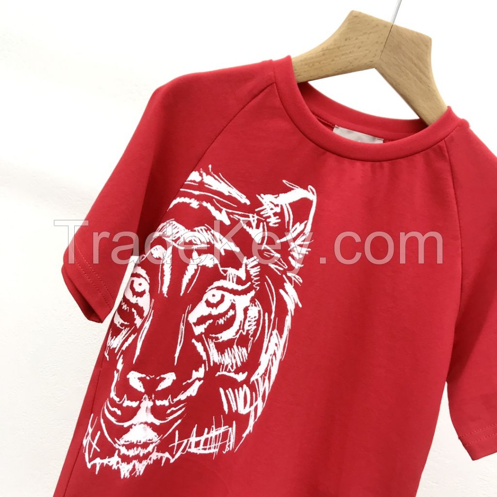 2022 kids top quality tiger t-shirts children clothing