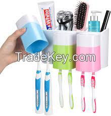 High quality low price 4 in 1 Bathroom waterproof Toothbrush Storage UVC Light Toothbrush sterilizer Holder
