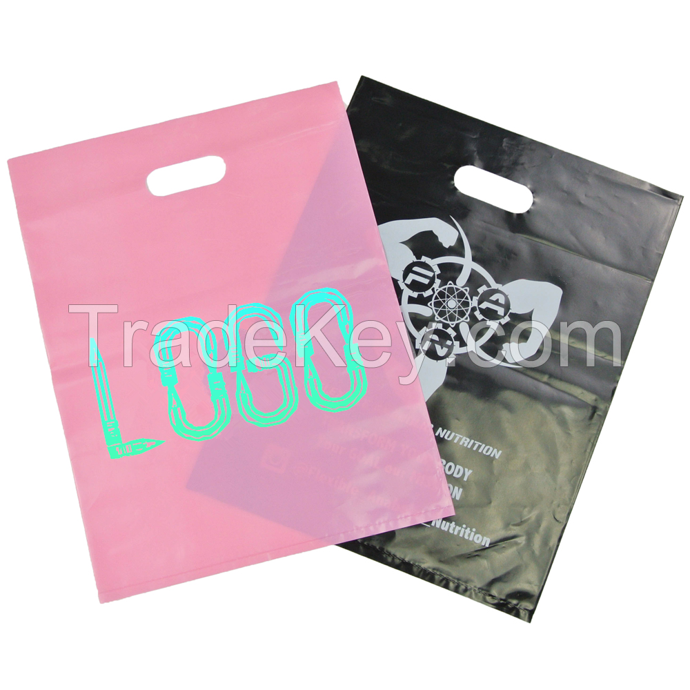 Die Cut Bags Plastic Takeaway Packaging Bags