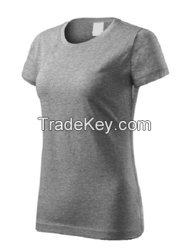 Wholesale Factory Sale 100% Cotton Women Custom Printing T-shirt OEM Logo Blank Plain T shirts For Ladies From Bangladesh