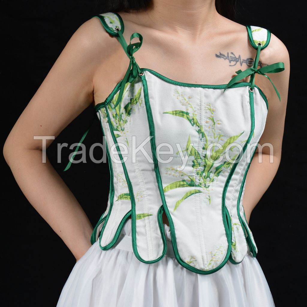 Beautiful Overbust Corset Top Cami Crop