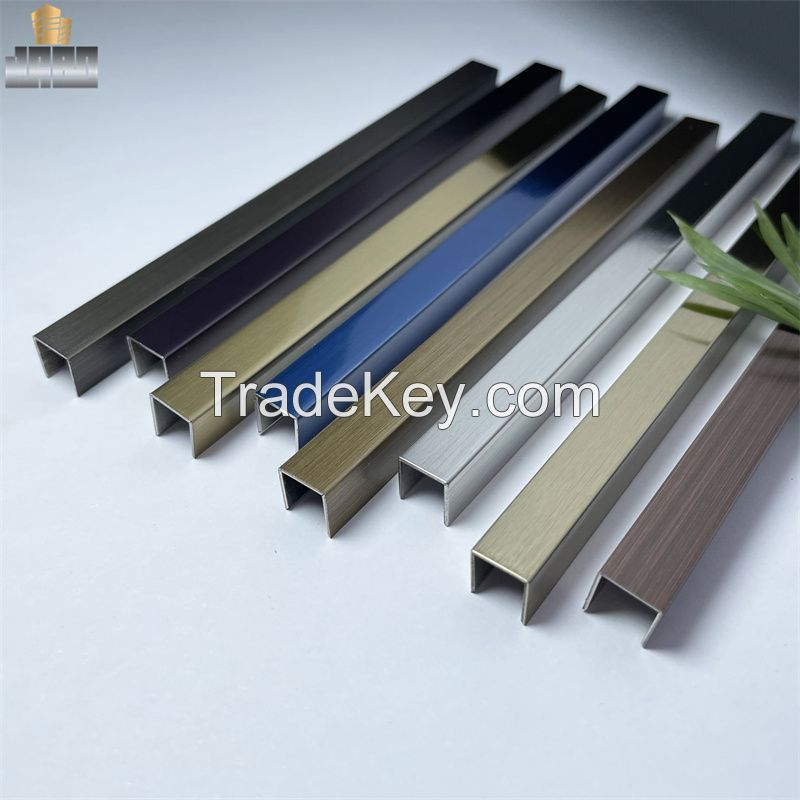 Sample Ceramic Accessories U Channel Stainless Steel Decorative Wall Trim 