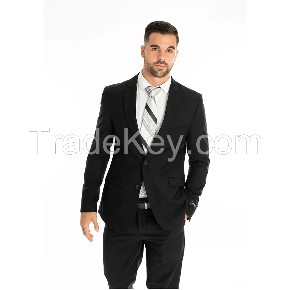 Black Suits 2 button single breast