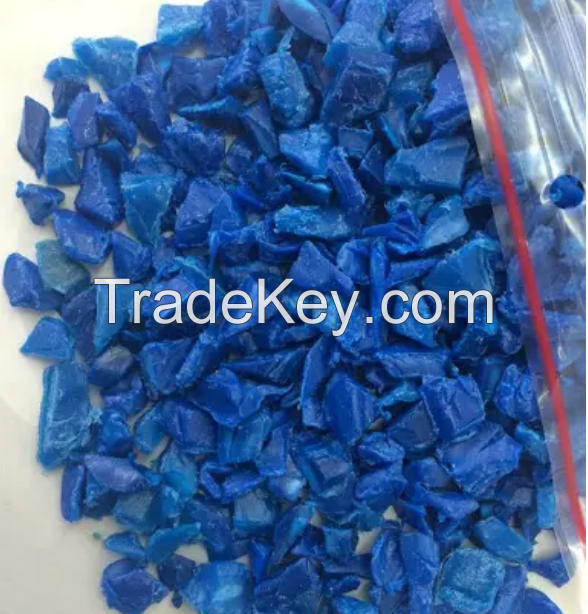 Scrap HDPE blue drum baled scrap