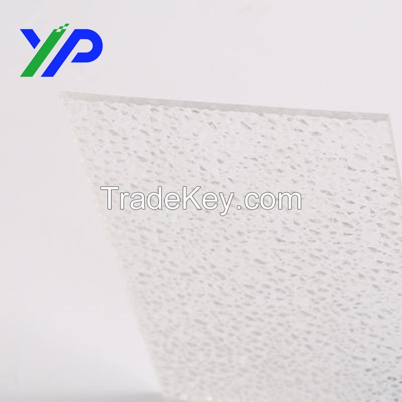 Embossed polycarbonate sheets