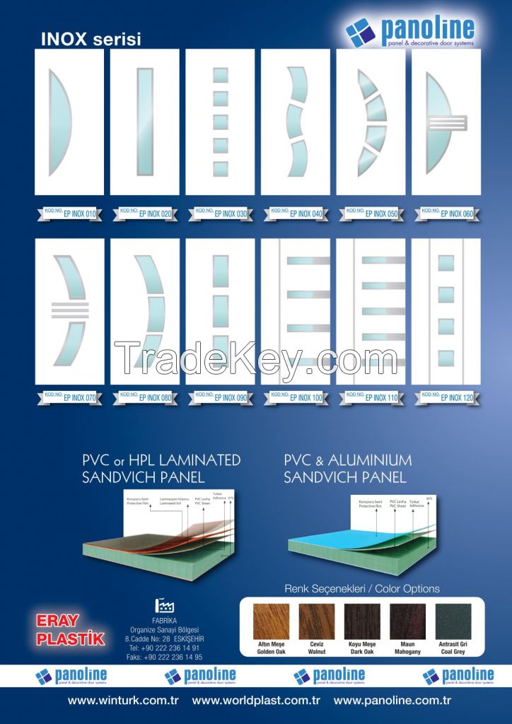 Pvc decorative door panels