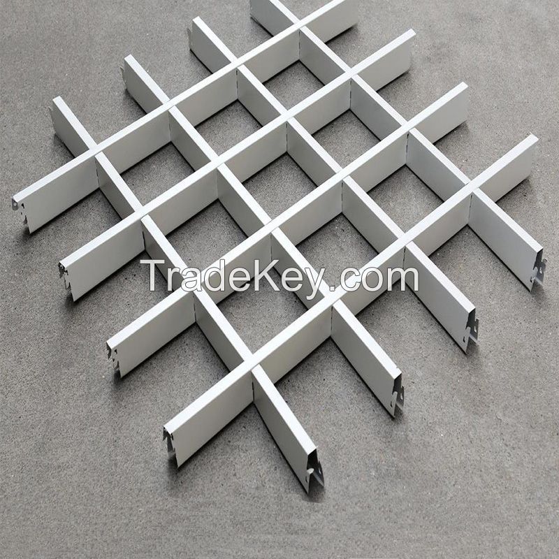 150X150 Metal Suspended Open Cell Aluminum Grid Ceiling