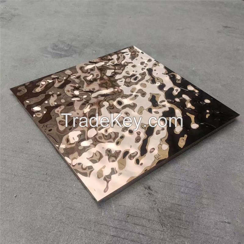 SS304 SS316 Water Ripple Panel Stainless Steel Clip in Ceiling Tile