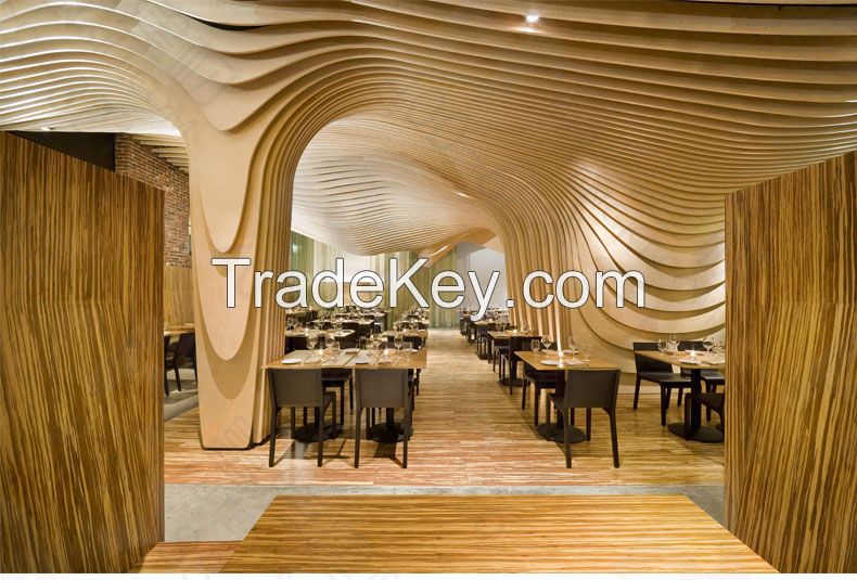 Aluminum Wave Panel Metal Wave Baffle Ceiling