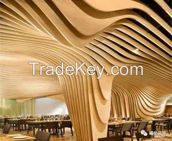 Aluminum Wave Panel Metal Wave Baffle Ceiling