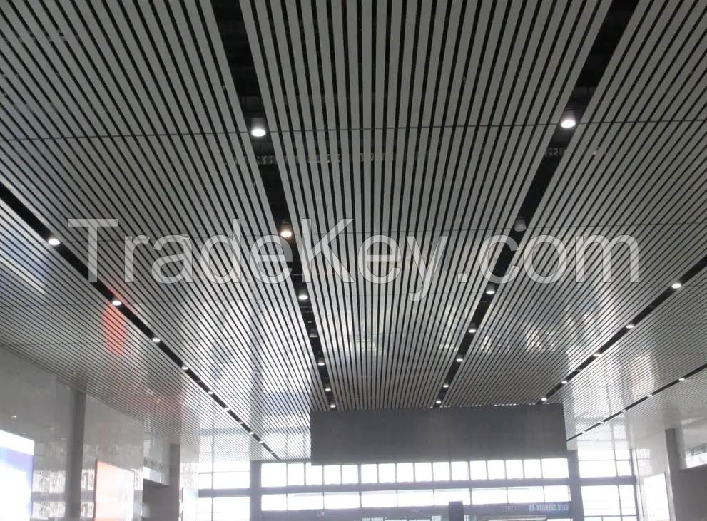 Aluminum U-Strip Ceiling Linear Decoration Ceiling Panel in Different Color
