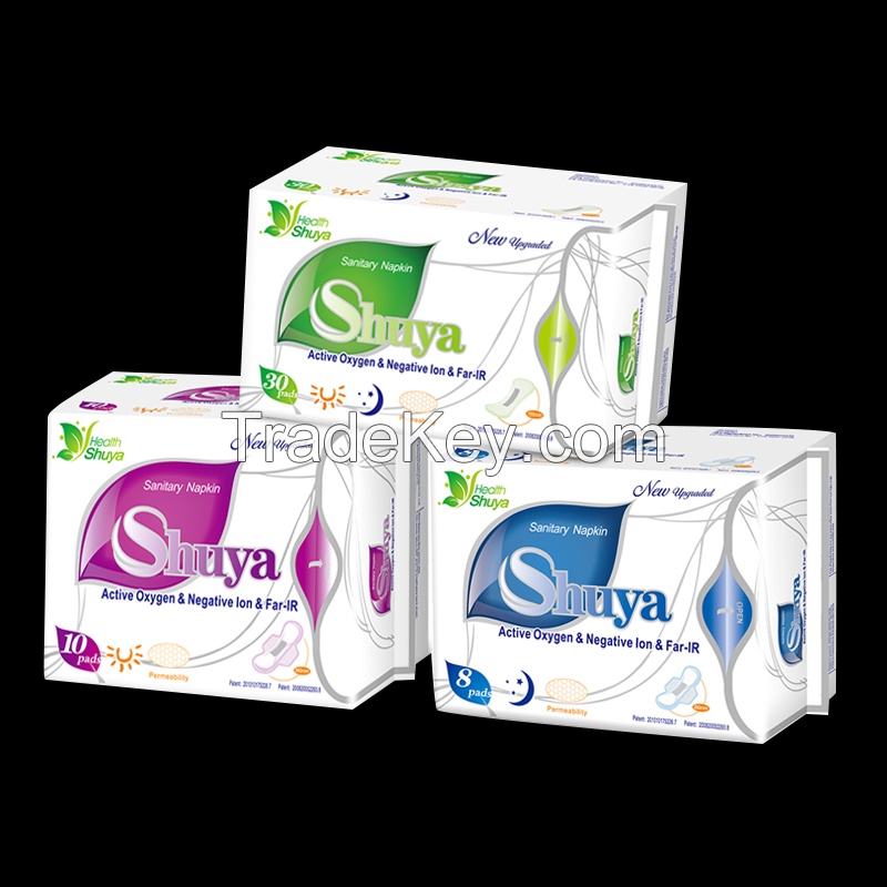 OEM Private Label Anion Cotton Non-woven Sanitary Napkin