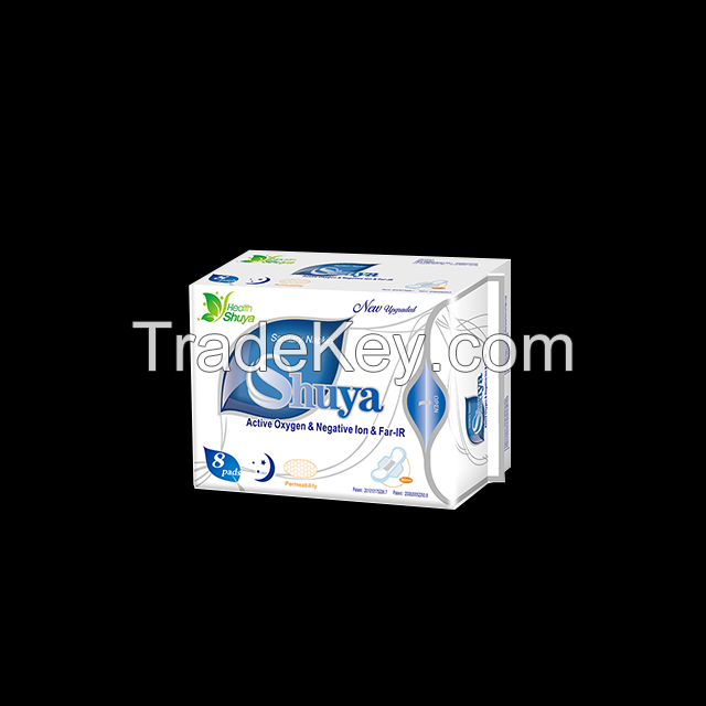 OEM Private Label Anion Cotton Non-woven Sanitary Napkin