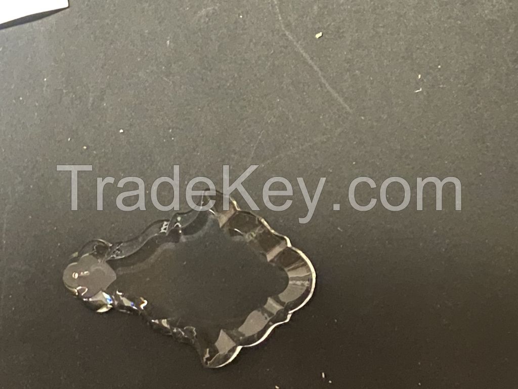 Crystal and glass parts and brass accesories 