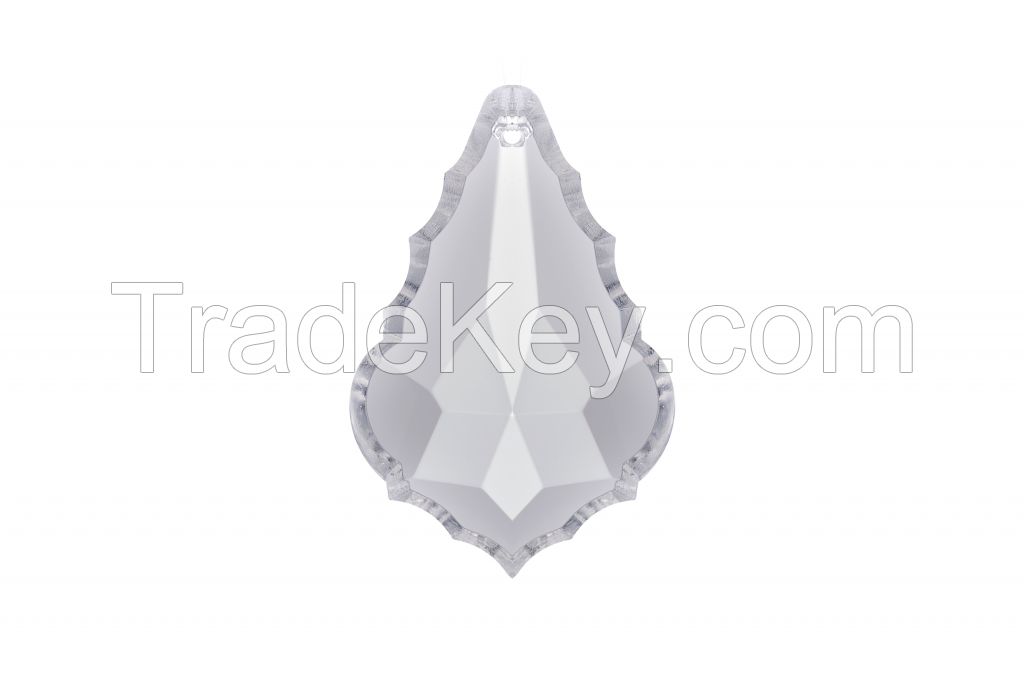 Crystal and glass parts and brass accesories 