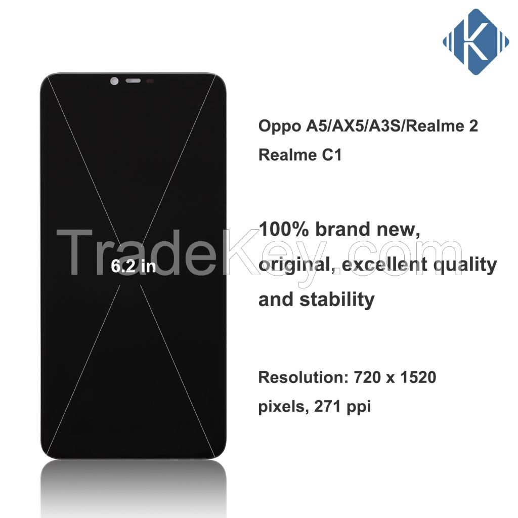 smartphone replacement lcd screen for OPPO A5 mobile phone LCD manufacture in china