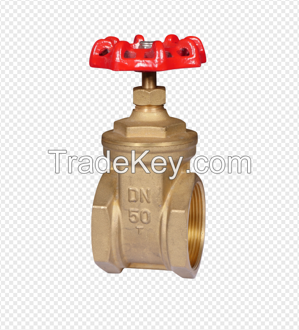 Brass gate valve