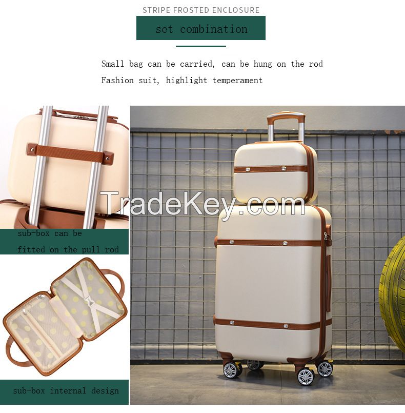 Wholesale Luggage Sets Vintage Hard High Quality ABS+PC 14+20/22/24/26 Travel Trolley Suitcase Luggage Sets