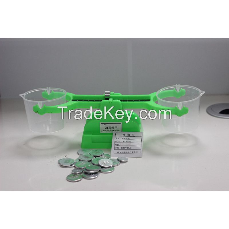 Double Balance Scale for Kids Clear Bucket Balance Scale for Liquids and Solids