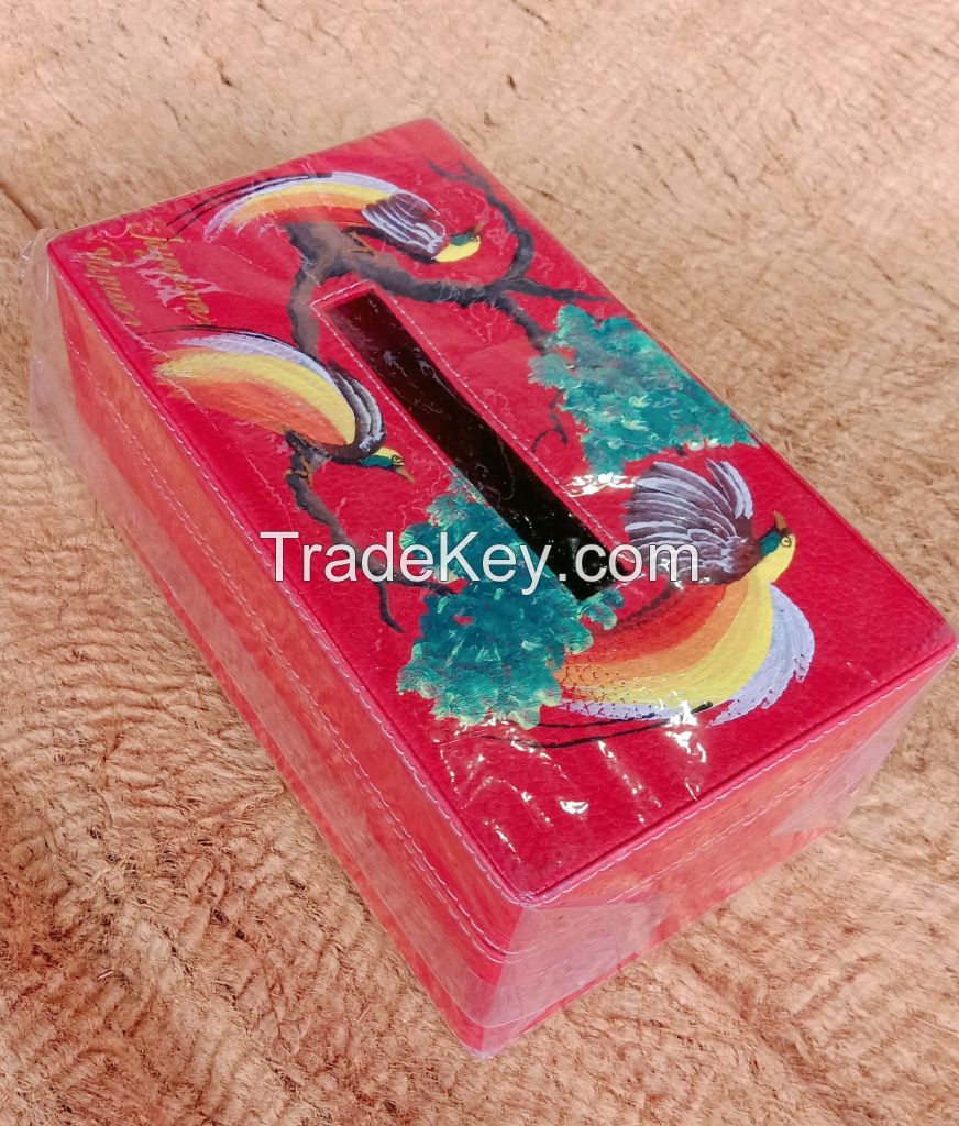 Ethnic Wooden Tissue Box