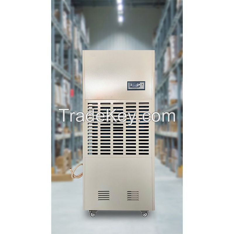 Heavy Duty Standing Dehumidifier with Timer Function Auto Defrost for Factory Workshop Smart Humidity Control