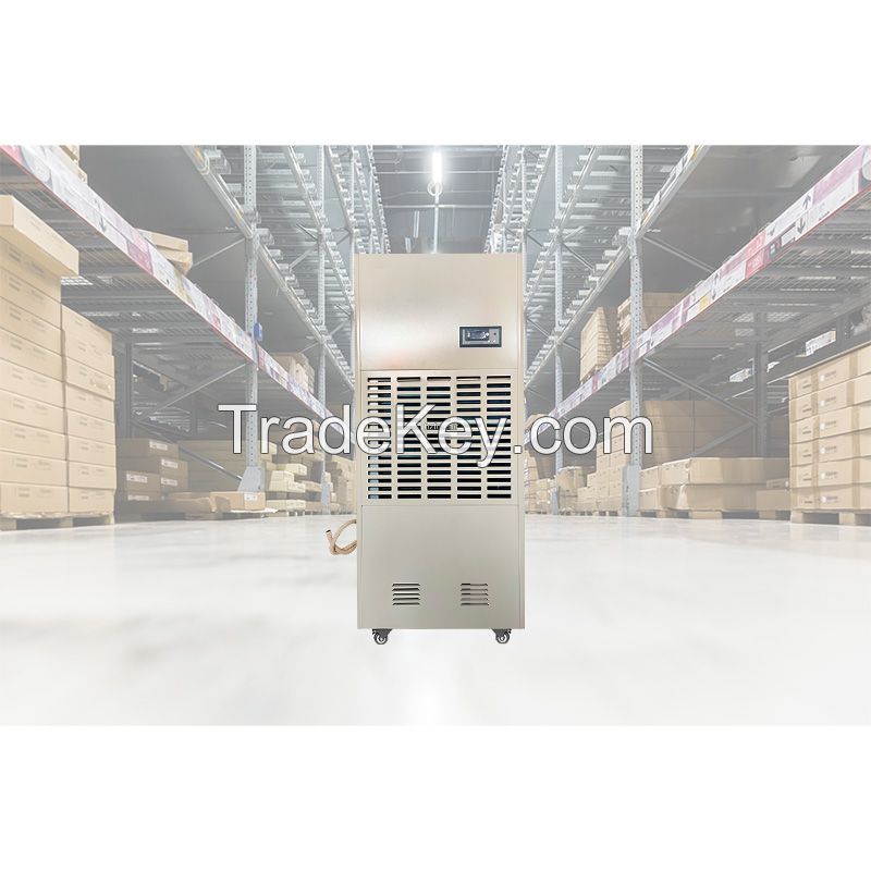 Heavy Duty Standing Dehumidifier with Timer Function Auto Defrost for Factory Workshop Smart Humidity Control