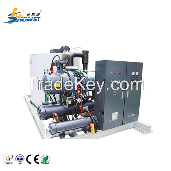 R404A R507 15 Ton Freshwater Flake Ice Machine Fully Automated
