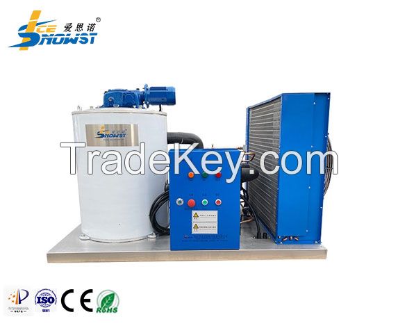 3P 1.5 ton Flake Ice Machine Evaporator Drum For Seafood Processing