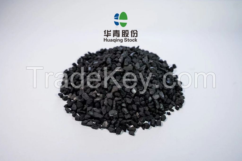 Briquette crushing activated carbon