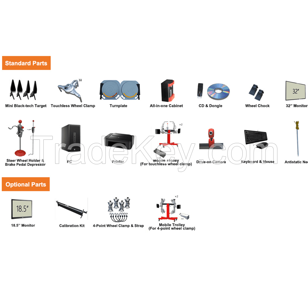 New design 3D wheel alignment machine