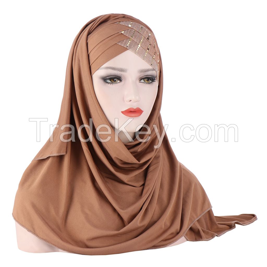 Popular Stylish Girls Hijab Scarfs Quality Muslim Hijab Scarves for Women Long Scarf