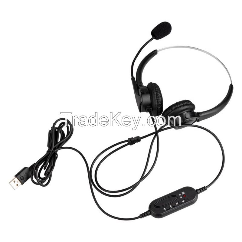 Call Center Earphones Supporting Skype, Teams, Zoom - C106