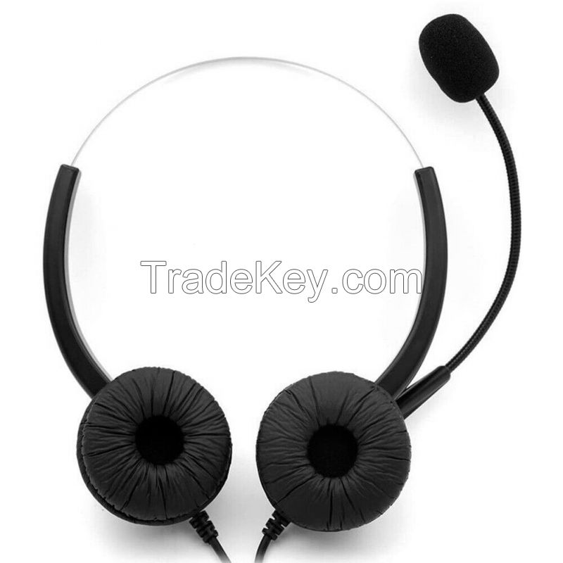 Call Center Earphones Supporting Skype, Teams, Zoom - C106