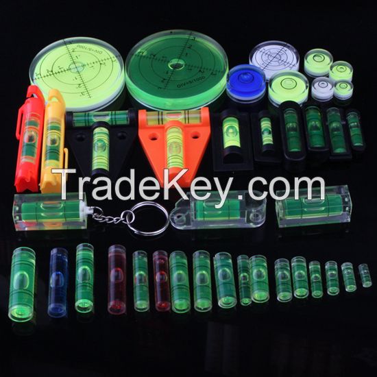 Cylinder Round Type PMMA Spirit Level Bubble Level