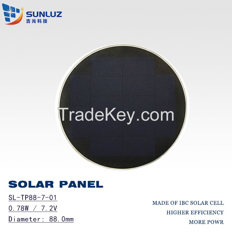 Circular solar panelï¼Round solar panel, 0.78W 7.0V