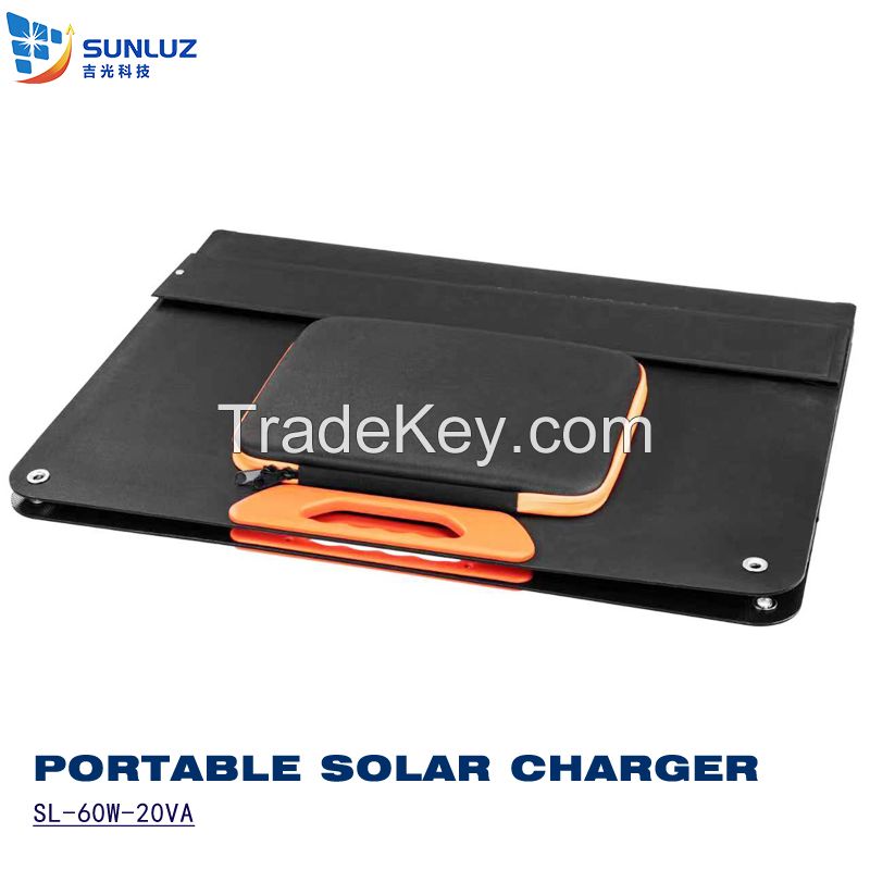 Folding solar charger, 60W 20V