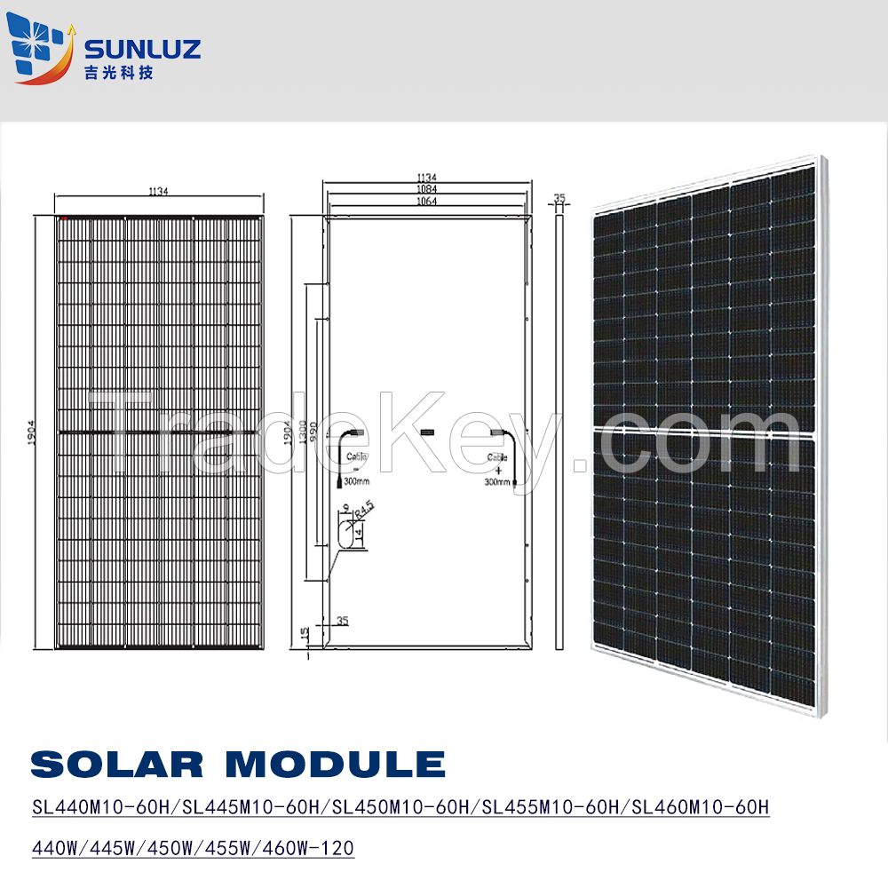 Solar Module 440W 445W 450W 455W 460W, Mono Solar Panel