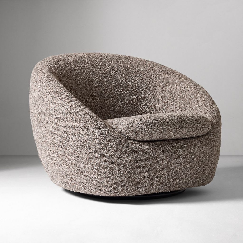 Yimi Fabric Cozy Swivel Chair