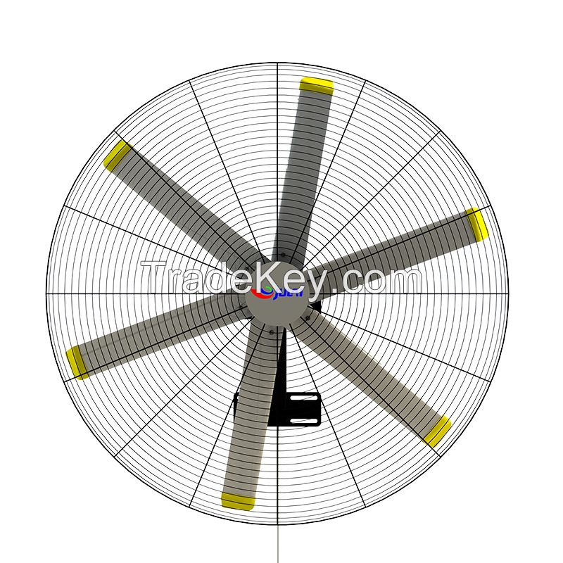 Julai 2.0m High air volume, high-speed, energy-saving cooling area, electric fan, industrial wall fan，PMSM hang wall Hvla fan