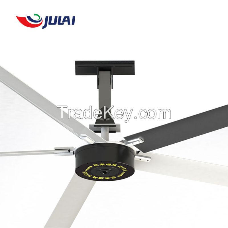 Julai 7.3m 24FT Industrial Pmsm Permanent Magnet Synchronous Motor Industrial Energy Saving Ceiling Hvls Fan